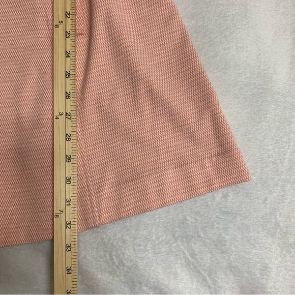CAbi Take 5 Long Topper Jacket Coat Pink Tweed Button Front Sz M Career Stretch - Picture 13 of 15